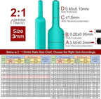 Chanzon 2:1 Ratio 1/8" (3mm) Heat Shrink Tubing 8Ft Roll (2.5M Total Length) Green Polyolefin Sleeving Wrap Shrinking 2 to 1 1pcs
