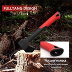 Camping Hatchet 14 Inch,Survival Hatchet Tactical for Wood Chopping and Kindling,Hatchet Axewith V Grind Blade, Lightweight Nylon Fiber Handle,for Outdoor Survival, Gardening, Hiking(XS)