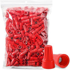 300PCS Wire Connectors Nuts 18-10 AWG Electric Wire Caps Insulating Insert Twist Electrical Wire Connectors Red Wire Assortment Nuts for Quick Connection