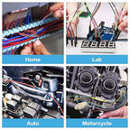 TICONN Blue 200PCS Heat Shrink Butt Wire Connector Kit, Insulated Waterproof Electrical Marine Automotive Wire Crimp Terminals Butt Splice (Blue200PCS)