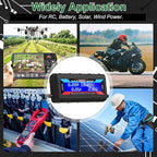 Yunsailing 2 Pcs 200A High Precision Watt Meter Power Analyzer Battery Consumption Performance Monitor Amp Meter Monitor with Backlight Digital LCD Screen for RC Solar Voltage Current Power (100V)