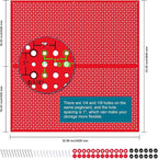 Metal Pegboard for Garage Storage,Steel Pegboard Heavy Duty 16-Inch X 32-Inch Metal Peg Board Tool Organization Panels (Red, 2 Pack)