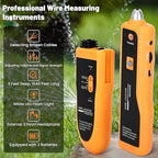 Underground Wire Locator, Up to 3 Feet Deep and 1,640 Feet Long, Wire Detector with Headset and Battery, Underground Wire Breaker Locator for Pet Fence, Underground Irrigation and Power Line