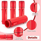 Zonon 8 Pcs Welding Rod Holder Stick Welding Electrode Rod Storage Tube 14 Inch Rod Storage Container Airproof Welding Rod Holder Waterproof Storage Canister for Welding Rod(Red)