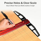 TYDEEY 12, 24, 31, 39 in Precision Ruler Square T-Shaped Woodworking Scriber Measuring Tool, Aluminum Alloy Architect Ruler for Carpenter Work, T Type Wood Layout and Measuring Tools (39 Inch)