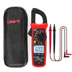 UNI-T UT202F Digital Clamp Meter AC Current TRMS Volt Ohm Amp Meter HVAC Clamp On Multimeter Auto Ranging 6000Counts AC Current Frequency NCV AC DC Voltage Frequency Resistance Continuity Diode Tester