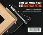 Miter Clamps for Woodworking - Corner Clamps for Window & Door Casing, Picture Frames, Cabinet Trim, DIY Crafting Projects - Secure 90° Angle Grip