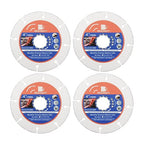 Carbide Multi Wheel,BRSCHNITT 4pcs 4 Inch (100mm) with Arbor 7/8"-5/8" Tungsten Carbide Cut Off Wheel for Wood,Laminate,Gypsum Board,Plastic for Angle Grinder Cutting Disc