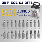 276pc Titanium Twist Drill Bit Set with S2 Bits 135° Tip High Speed Steel, Size from 1/16" up to 1/2", Ideal in Wood Cast Iron Aluminum Alloy Plastic Fiberglass, Clear Lid Case
