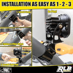Light Bar Mount (1 PC-Single) UTV A-Pillar POD Light Mount by RLB MOTORSPORTS (1.75")