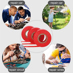 Treela 20 Rolls Electrical Tape 3/4 Inch Waterproof Vinyl Electrical Insulating Tape Flame Retardant Indoor Outdoor High Temperature Resistance Accessory for Wire and Cable(Red,66 ft)