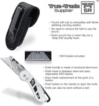 Folding Utility Knife Stainless Steel Holster Nylon Pouch Belt Clip Box Cutter Knife Carry Case Utility Knife & Clip Navaja De Trabajo Roofing Cuchilla de Bolsillo