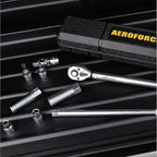 AEROFORCE 9Pcs Magnetic Spark Plug Socket set with 3/8-inch Drive Torque Wrench Set（5-45 Lb.ft/6.8-61.2 Nm）,12-Point Sockets 14mm & 16mm, a 10 Inch Extension bar and a Universal Joint