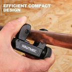 HAUTMEC Copper Pipe Cutter Tool 1/8" to 1-1/8" OD (3-30mm), Mini Copper Tubing Cutter Tool for PVC, Copper, Aluminum, and Thin Stainless Steel Tube HT0133-TC