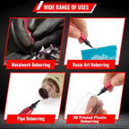AFA Tooling - Deburring Tool & Countersink Hand Reamer with 10 Extra Blades - Works on Metal, Resin, PVC Pipes, Copper, Plastic and 3D Printed Edges - Plumbing & 3D Printing Burr Removal Reamer Tool