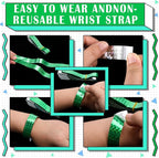 Epakh Paper Wristbands Neon Wrist Bands Waterproof Handbands for Events Lightweight Concert Wristbands Neon Colored Adhesive Wrist Band for Party