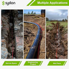14 AWG Tracer Wire 600V 100% Solid Copper Conductor Direct Burial Underground, Red Tracer Wire for Locating Underground Pipes and Lines Electrical Wire Gas Water Sewer Pipe and Fiber Optic, 100 FT