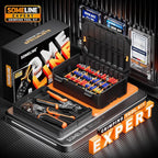 SOMELINE Crimping Tool for Insulated Electrical Wire Connectors Kit, with 51 Sizes Wire Terminals and 22-10 AWG Ratchet Crimping Pliers and Stripping Pliers – for Automotive & Electrical Repairs