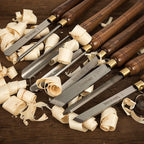 8-Pieces HSS Wood Turning Tools Lathe Chisel Set with Wooden Box