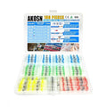 5 Sizes, 180 Pieces - Heat Shrink Butt Connectors, Solder Seal, Waterproof Self Shrink Electrical Connector Kit- for Wiring, Soldering, Marine, Automotive