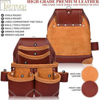 Grain Leather Electrician Tool Pouch | Carpenter Tool Pouch | Electrician Pouch | Electric Tool Bag | Electrician Bag | Leather Tool Belt