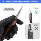 RexTact 25 PCS Wood Carving Kit,Woodworking Tools,Wood Carving Knives with Leather Storage Bag,Whittling Kit,Wood Art Tools 11 Whittling Knives & 5 Detail Carving Knives for Beginner&Professional