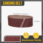 3 x 18 Inch Sanding Belt, 5 Pcs 36 Grit Knife Sharpener Belts Work Sharpening for Belt Sander Knife Carving Tool Metal Working