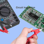 Short Alligator Clip Test Leads,Clip to Clip Insulator Test Leads,Heavy Duty Test Leads with Alligator Clips for multimeters, Battery Testing,16AWG 3.28Ft 5PCS.