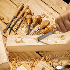 Falling in Art 16 Pcs Wood Carving Tools, Professional Carving Knives Chisel Set, Including Sharpening Stone, Mallet and Storage Bag for Wood Carving Projects
