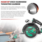 Puxyblue 4-1/2 Inch Circular Saw Blade 115MM 24T Farming & 40T Fine Finish with 3/8 Inch (9.5MM) Arbor,TCT Trim Saw Blade for Wood, Plastic and Composite Materials