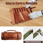 ZGROCK Wood Carving Kit Deluxe Whittling Knife Set 15PCS Wooden Carving Tools with Large PU Leather Case for Beginner Carpenter Experts