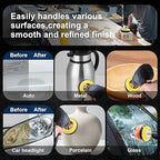 308 Pieces 3 Inch Sanding Discs, GOH DODD Wet Dry Sandpaper with Interface Pad and Backer Plate 1/4" 1/8" Shank, 60-10000 Grits Grinding Abrasive Sand Paper for Auto Metal Glass Resin Wood Sanding