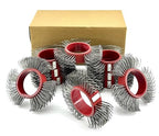 10PCS, Metal Blaster Clearing Brush/Replacement Coarse Abrasive Wire Wheel Belt/Rust Removal/Bristle Blasting for Efficient Surface Preparation (0.7mm Carbon Spring Steel, A Box with Ten Belts)