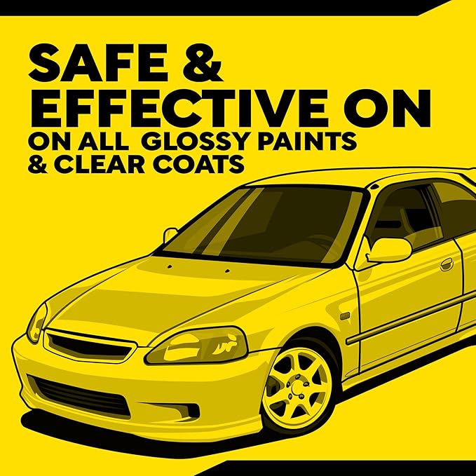 Meguiar's Mirror Glaze M105 Ultra-Cut Compound, Car Rubbing Compound for Removing Scratches and Heavy Swirls While Adding Shine, Safe and Effective on All Glossy Car Paint and Clear Coats, 8 oz