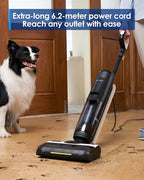 Tineco iFLOOR 5 Steam Corded Wet Dry Vacuum All-in-one, Steam Mop Hardwood Floor Cleaner Great for Sticky Messes, 248℉ High-temp Steam, Self-cleaning with steam