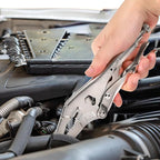 MAXPOWER 9-inch Long Nose Locking Pliers, Locking pliers with Two-position Opening Adjustment, Max Jaw Opening 3.14"