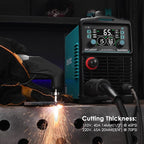Plasma Cutter, [Blow Back Pilot Arc][Large LED][Air Sensor] 65A Non-HF CNC bestarc Plasma Cutter Machine 110V/220V Dual Voltage, 5/8" Clean Cut 1.18" Max Cut, Post Flow 2T/4T for Beginners DIY