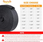 2:1 Heat Shrink Fabric Tubing Braided Sleeving Woven Wire Loom Shrinkable Cable Sleeve for Automotive Wire Harness/Cable Sheath (1-1/8"-20ft)