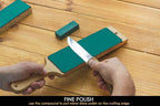 BeaverCraft Stropping Compound - Fine Green Polishing Compound Kit 2 Bars 4 Oz for Leather Strop Honing Buffing Compounds 100g PP02