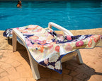 Quick Dry Towel Extra Large 78x35 Inch - Microfiber Beach Towel - Perfect for Beach, Travel, Swimming, Pool, Yoga, Hiking, Camping - Lightweight, Fast Drying, Compact for Adults (Kimono Gold)