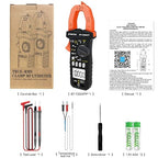 BTMETER BT-7200APP TRMS 6000 Counts Clamp Multimeter, Digital Clamp-on Ammeter for AC/DC Current Voltage Resistance Capacitor Frequency Continuity Temperature NCV Meter