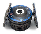 SIGNI 4" x 5/8" Premium Zirconia Flap Discs T27 10-Pack (4.5 inch T27 80#)