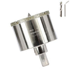 2-5/32inch | 55mm Diamond Hole Saw with Center Drill bit and Diamond-Coated Center Drill bit for Ceramic Glass Marble Fiberglass Granite and Porcelain Tiles by CENYB