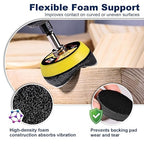 189 Pieces 2 Inch Sanding Discs, GOH DODD Hook and Loop Sanding Pads 60 to 10000 Grit Wet Dry Sandpaper with 1/8" 1/4” Shank, Backing Pad, Polishing Pads and Interface Pad for Auto Metal Resin Wood