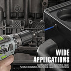 WORKPRO 6pcs PH2 Impact Phillips Screwdriver Bit Set, S2 Professional CNC Anti-Slip Magnetism Bits, 1/4" Hex-Shank #2 Phillips Impact Driver Bits, 4" Long Impact Screwdriving Bits with Holder