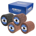 4" Black Cleaner & Burnishing Wheel Pro Pack, 100x100mm, Grit 40/80/120/180