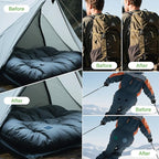 7x9in Nylon Repair Patch，Tent Repair Kit，Self Adhesive Waterproof Fabric Repair Tape for Tent, Umbrella, Sleeping Bag, Down Jackets,Knapsack.（Light Khaki,6ps）