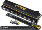 LEXIVON Aluminum Digital Angle Finder Gauge, 10-inch/250mm Multi-Purpose Protractor, Includes XL Display and Rugged Zippered Pouch (LX-DAF10)
