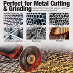 SHALL 25-Pack Cut Off Wheels 4 1/2 x 7/8 Inch, Cutting Wheel with Pouch for Angle Grinder, 4.5” Metal & Stainless Steel Fast Cutting Disc, Grinder Wheel for General Purpose Metal Cutting