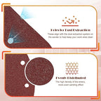 100 Grit Mouse Sander Sandpaper, Jamiikury 5 Hole Detail Sander Sandpaper Palm Sander Paper Mouse Sanding Pads Hook and Loop Sanding Sheets - Pack of 20